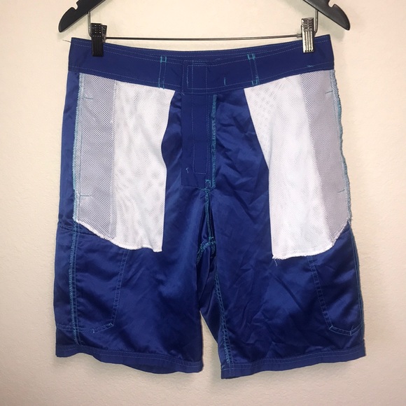 Oxide Royal Blue Polyester Surf Swim Shorts sz 30 - Picture 4 of 8